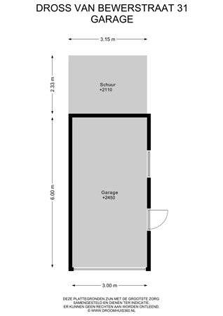 Floorplan - Dross Van Bewerstraat 31, 6171 JT Stein
